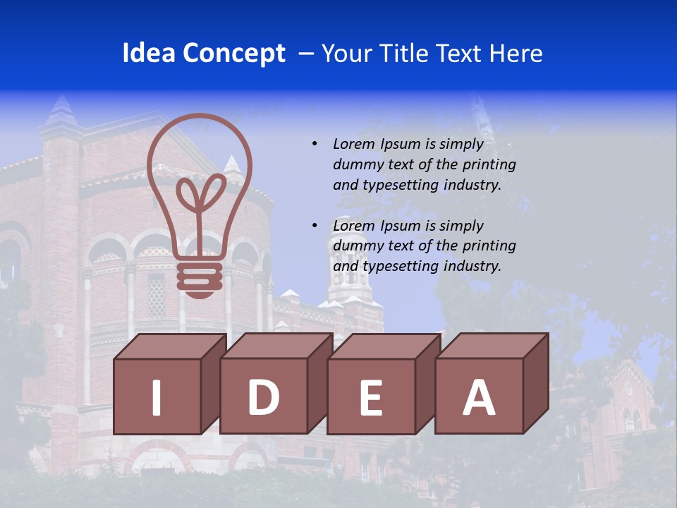 Historic Site Los Angeles Students PowerPoint Template