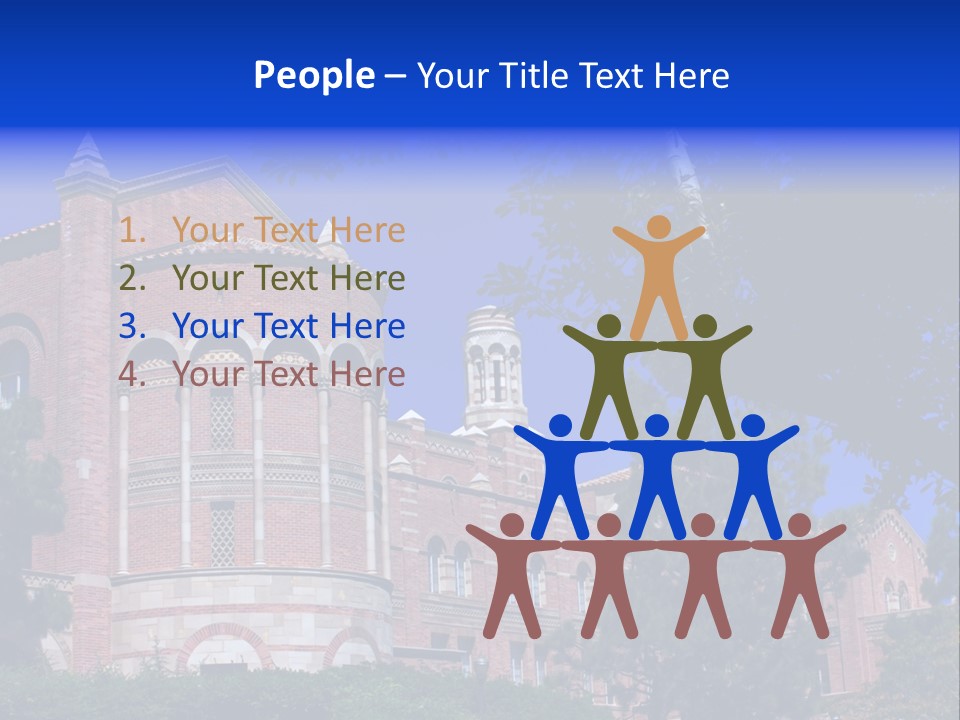 Historic Site Los Angeles Students PowerPoint Template