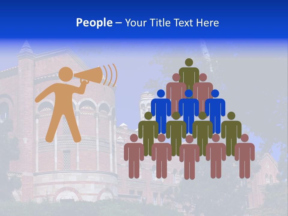 Historic Site Los Angeles Students PowerPoint Template