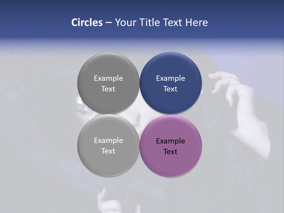 A Woman With Black Makeup And A Black Dress PowerPoint Template