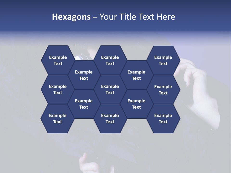 A Woman With Black Makeup And A Black Dress PowerPoint Template