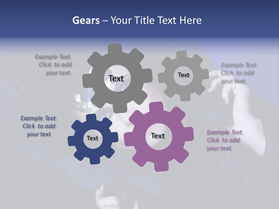 A Woman With Black Makeup And A Black Dress PowerPoint Template