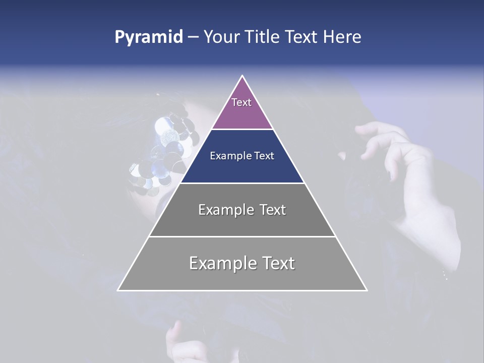 A Woman With Black Makeup And A Black Dress PowerPoint Template