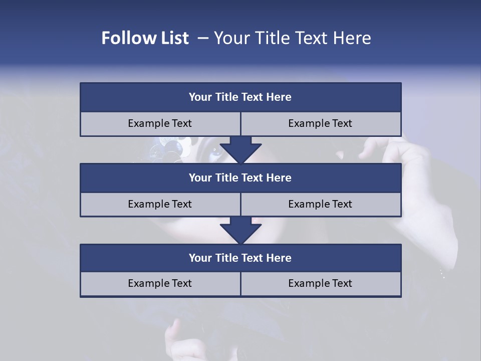 A Woman With Black Makeup And A Black Dress PowerPoint Template