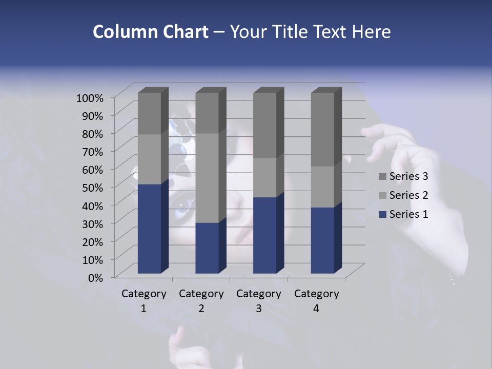 A Woman With Black Makeup And A Black Dress PowerPoint Template