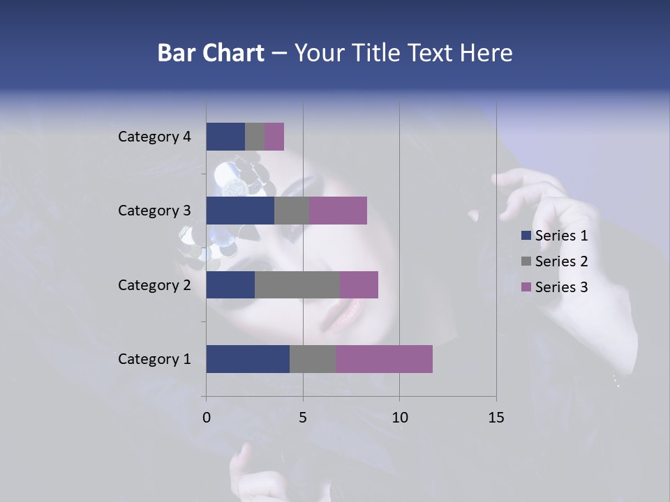 A Woman With Black Makeup And A Black Dress PowerPoint Template