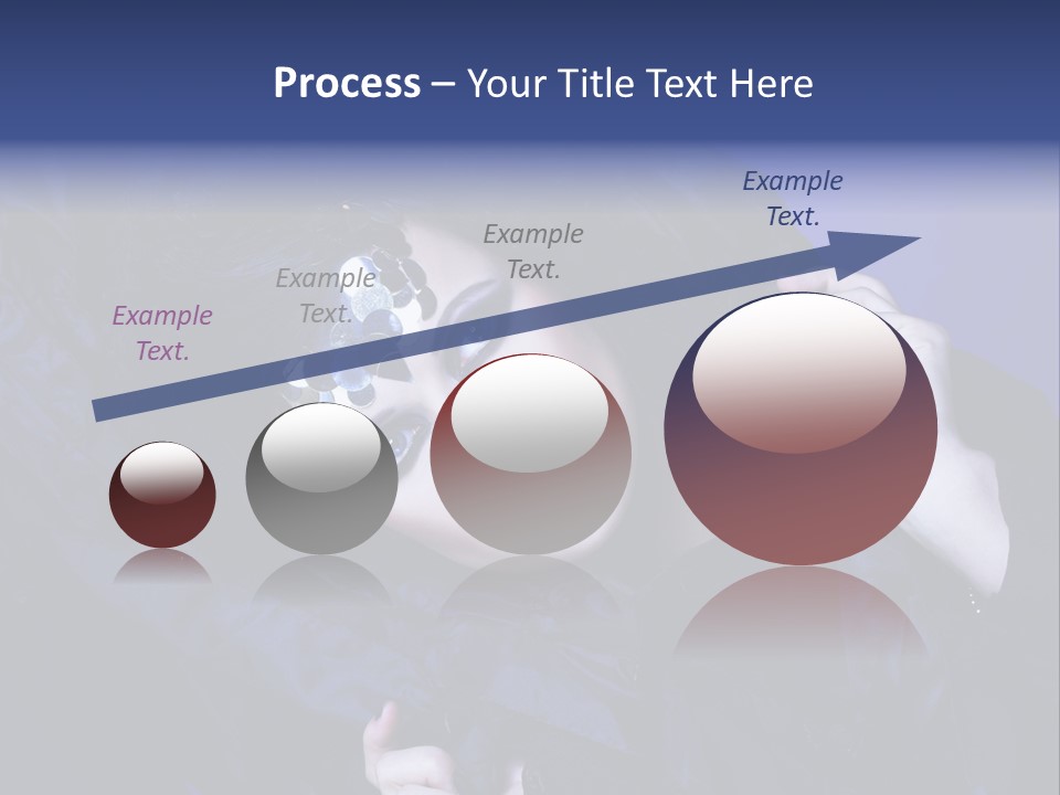 A Woman With Black Makeup And A Black Dress PowerPoint Template