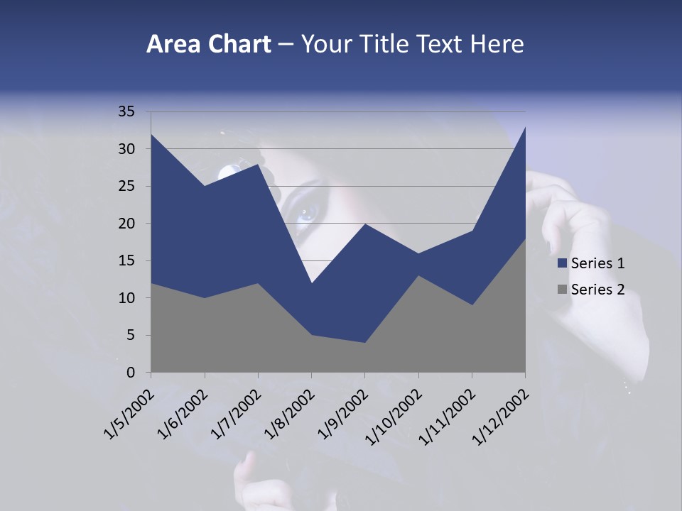 A Woman With Black Makeup And A Black Dress PowerPoint Template