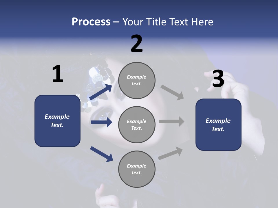 A Woman With Black Makeup And A Black Dress PowerPoint Template