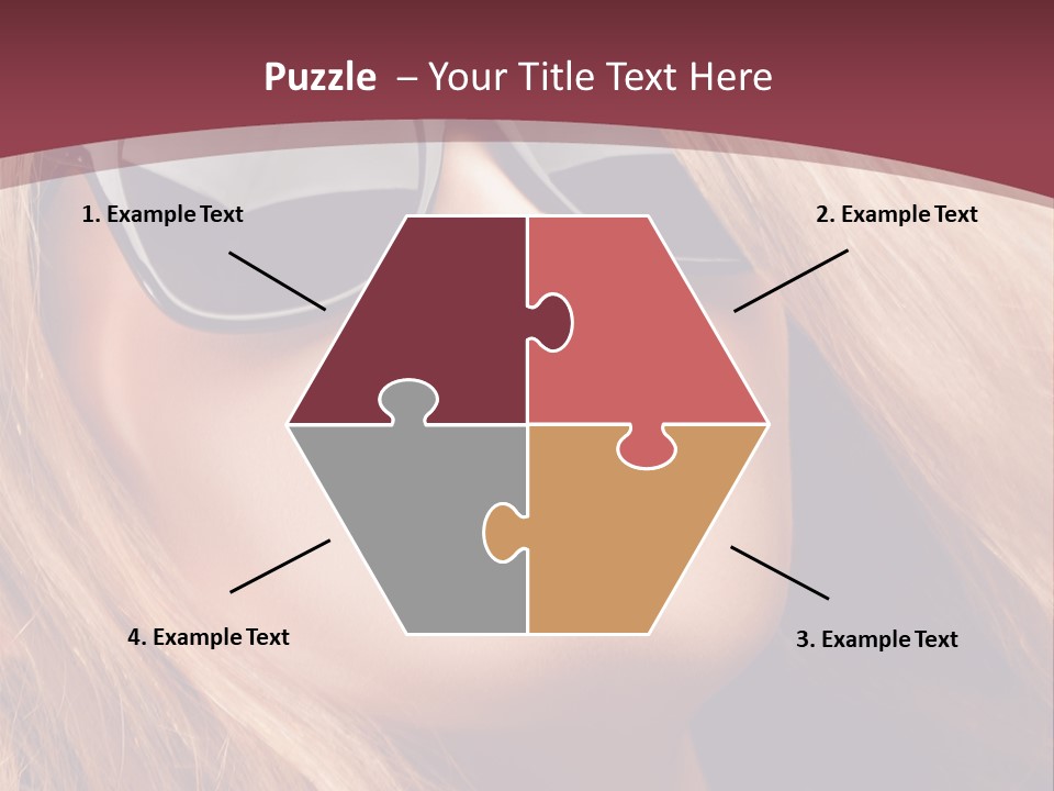 Attractive Sunglasses Style PowerPoint Template