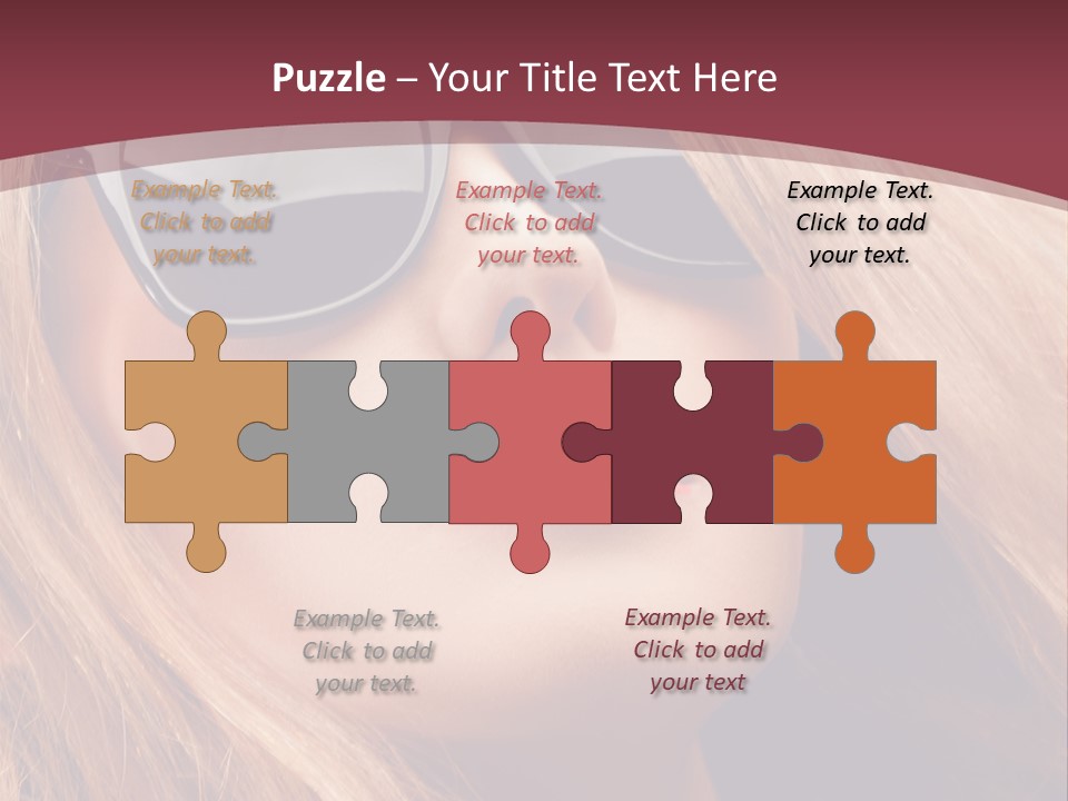 Attractive Sunglasses Style PowerPoint Template