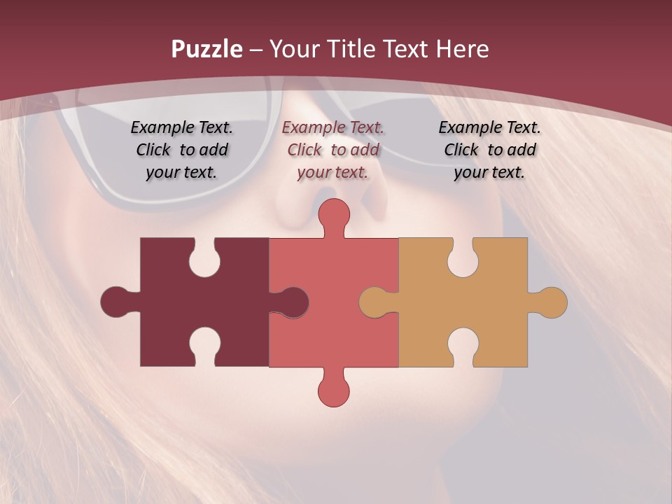 Attractive Sunglasses Style PowerPoint Template