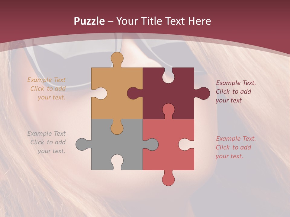 Attractive Sunglasses Style PowerPoint Template