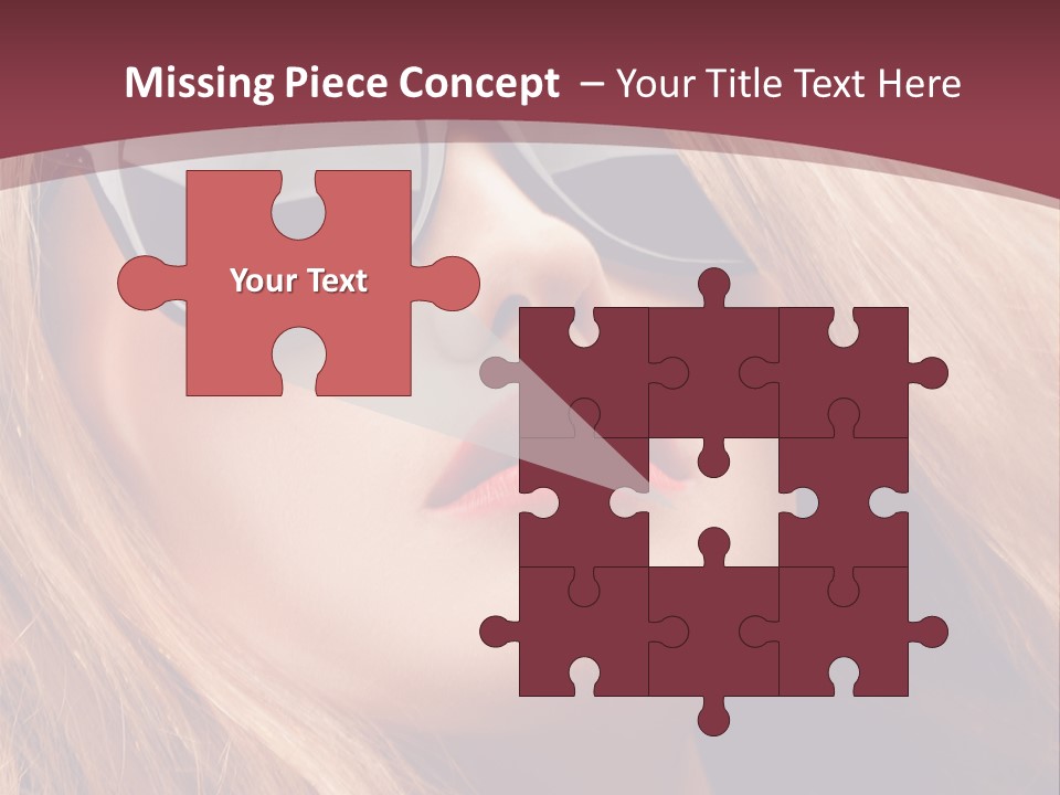 Attractive Sunglasses Style PowerPoint Template