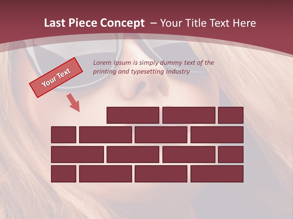 Attractive Sunglasses Style PowerPoint Template