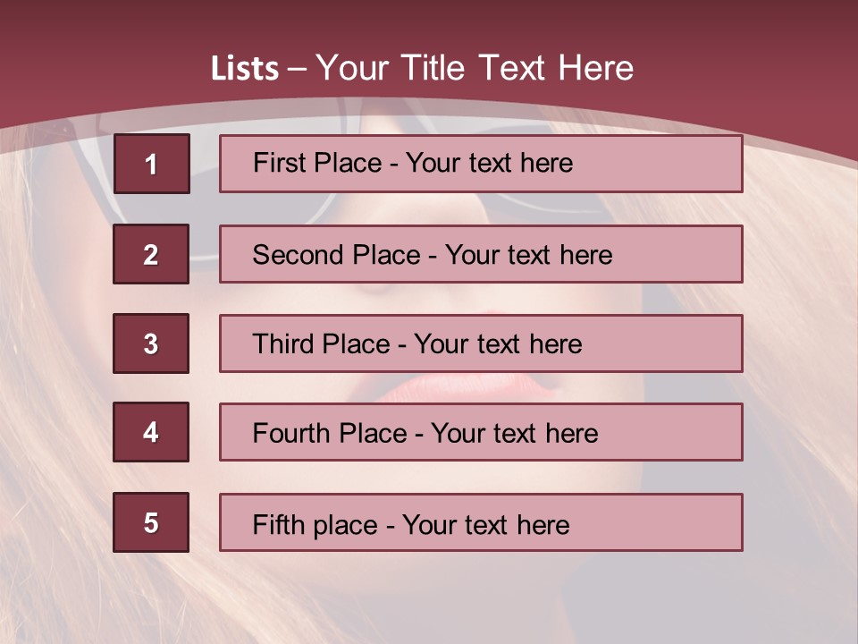 Attractive Sunglasses Style PowerPoint Template
