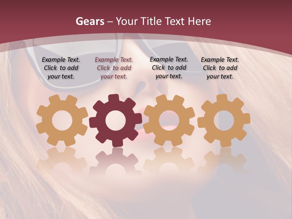 Attractive Sunglasses Style PowerPoint Template