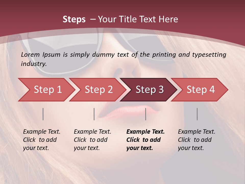 Attractive Sunglasses Style PowerPoint Template