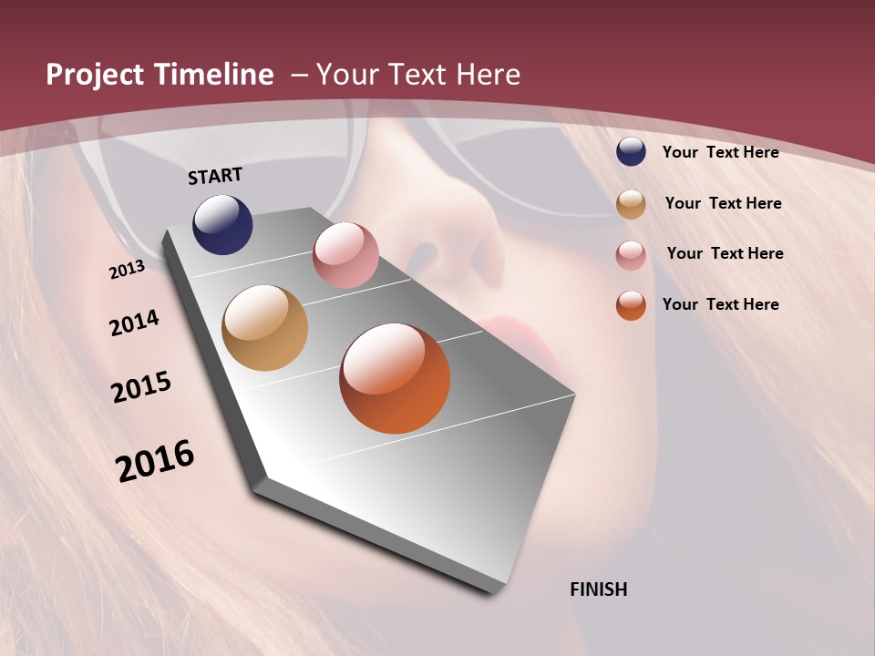 Attractive Sunglasses Style PowerPoint Template