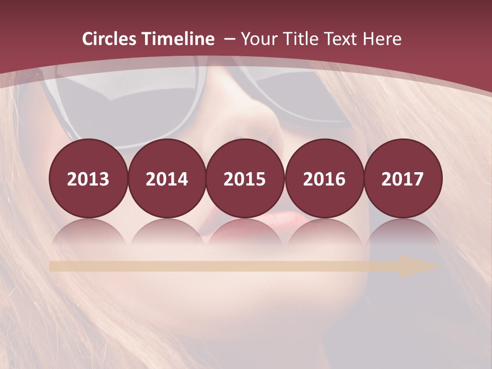 Attractive Sunglasses Style PowerPoint Template