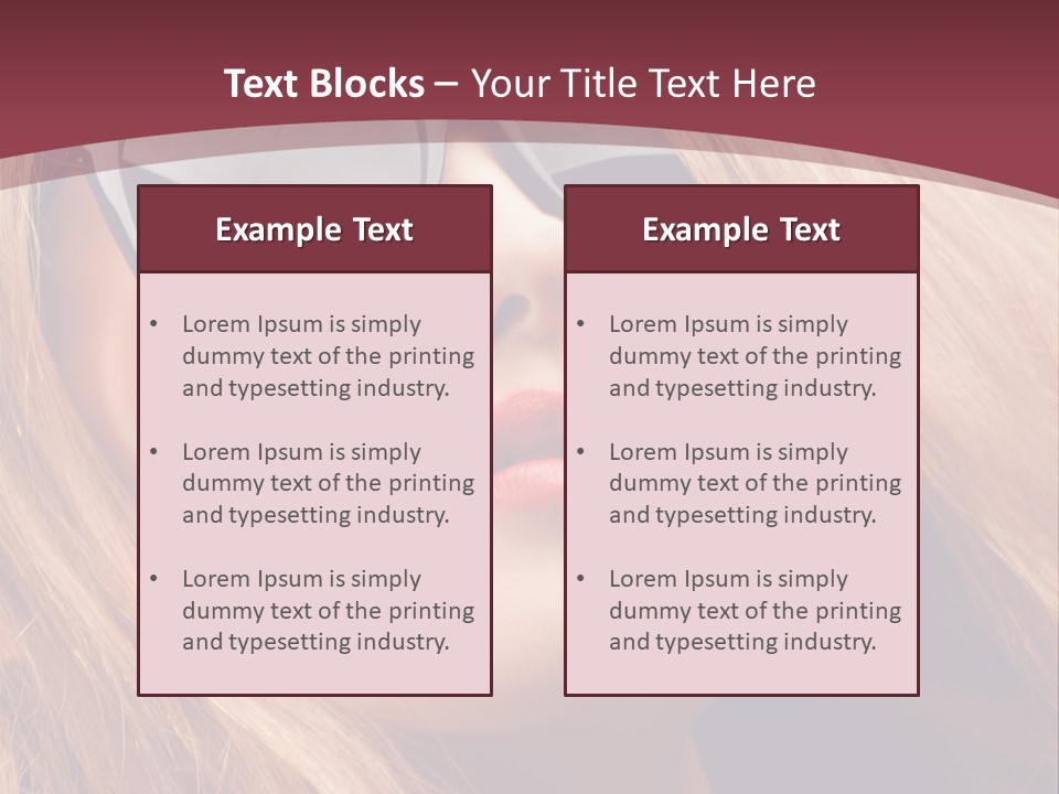 Attractive Sunglasses Style PowerPoint Template