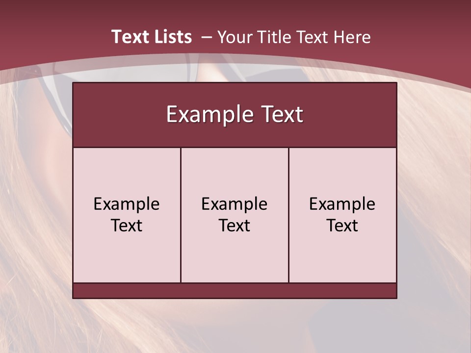 Attractive Sunglasses Style PowerPoint Template