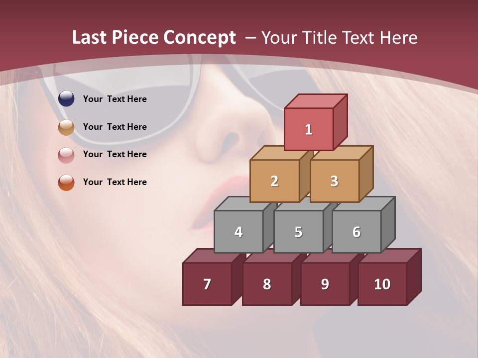 Attractive Sunglasses Style PowerPoint Template