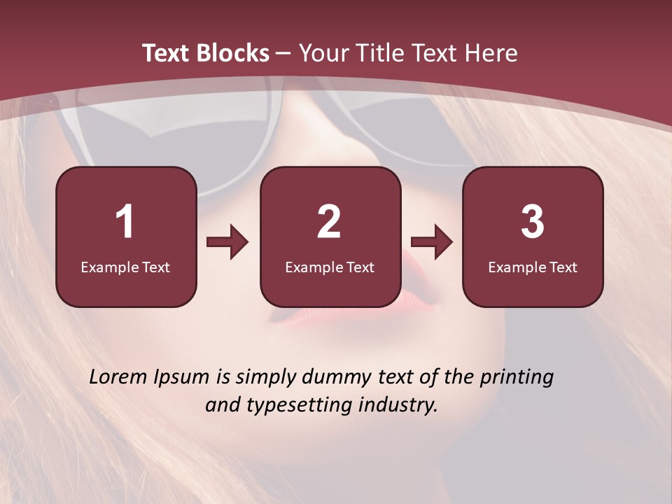 Attractive Sunglasses Style PowerPoint Template