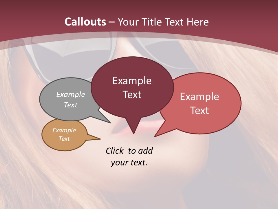 Attractive Sunglasses Style PowerPoint Template