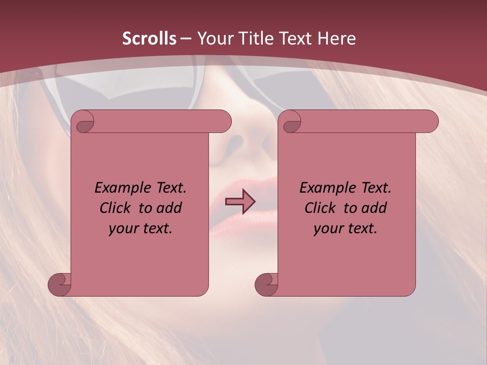 Attractive Sunglasses Style PowerPoint Template