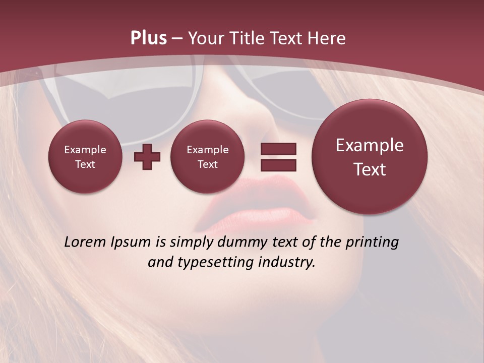 Attractive Sunglasses Style PowerPoint Template