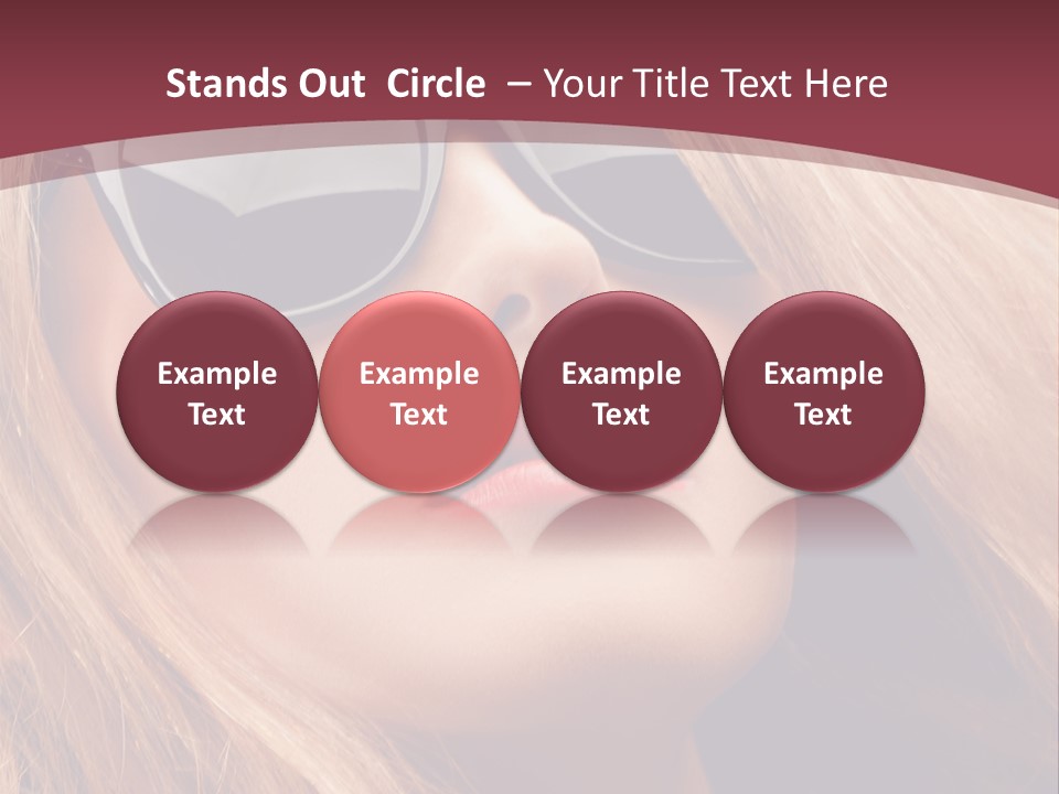 Attractive Sunglasses Style PowerPoint Template