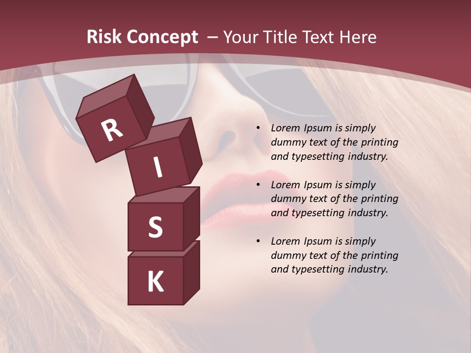 Attractive Sunglasses Style PowerPoint Template