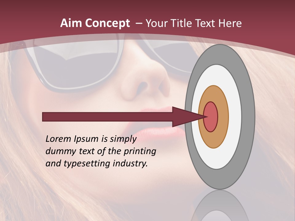 Attractive Sunglasses Style PowerPoint Template