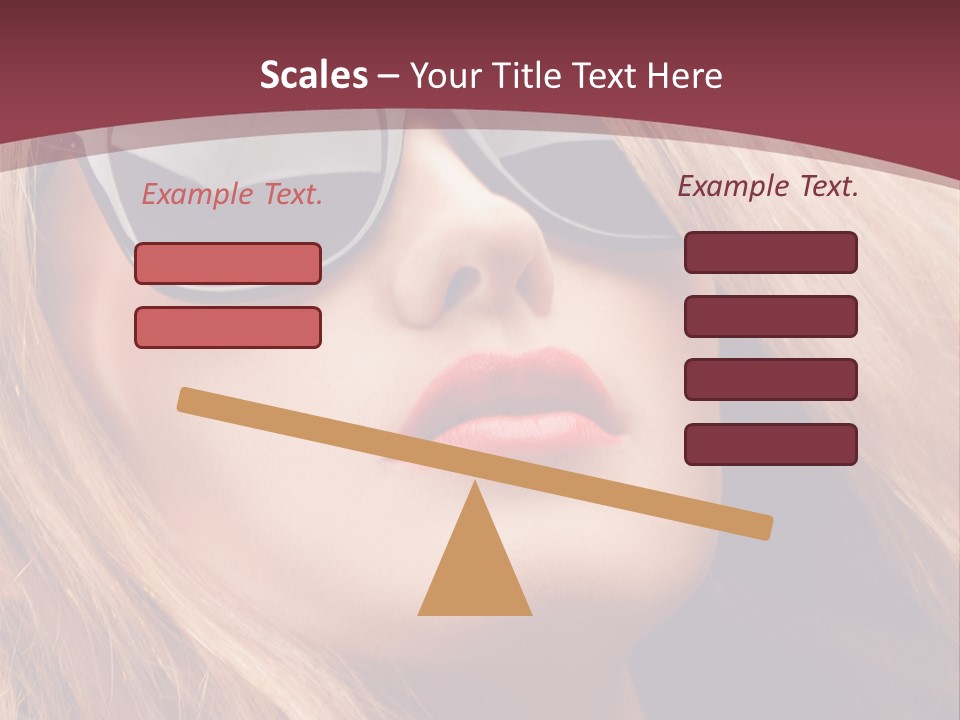 Attractive Sunglasses Style PowerPoint Template