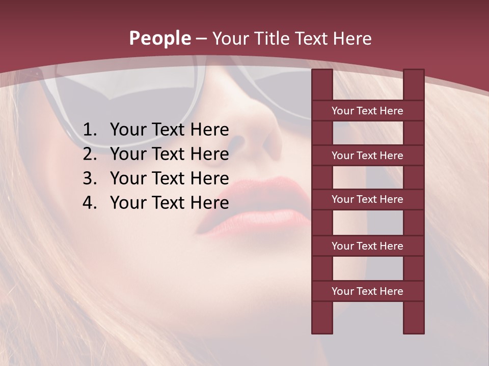 Attractive Sunglasses Style PowerPoint Template