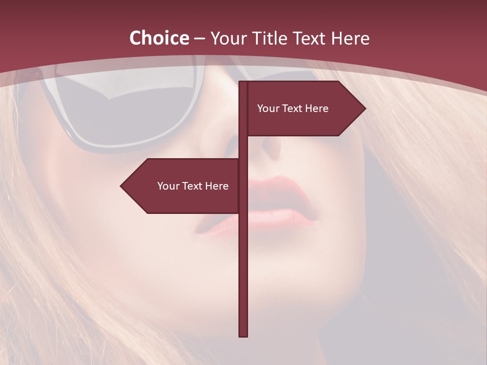 Attractive Sunglasses Style PowerPoint Template