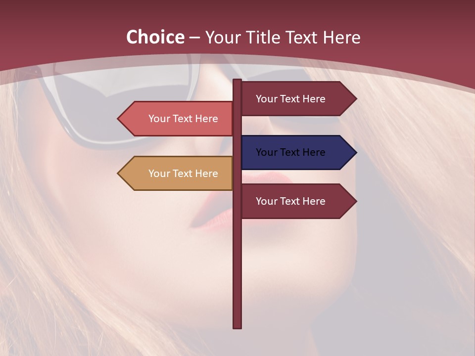 Attractive Sunglasses Style PowerPoint Template