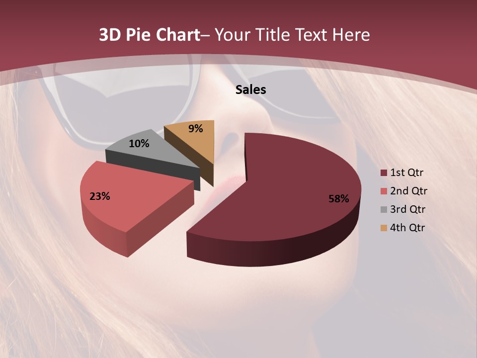 Attractive Sunglasses Style PowerPoint Template