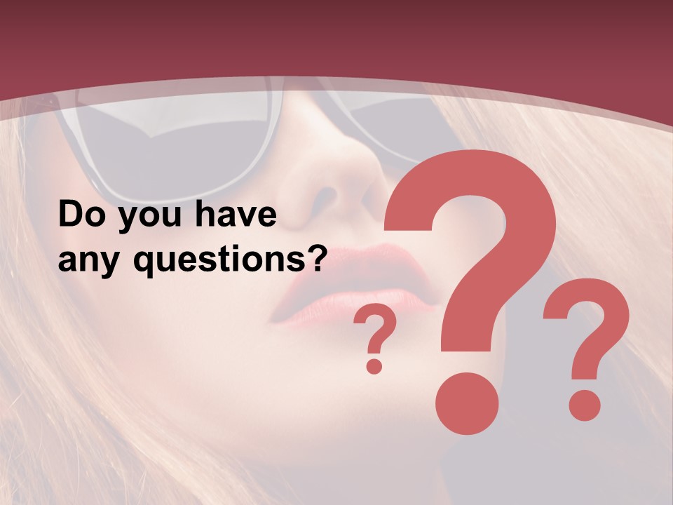 Attractive Sunglasses Style PowerPoint Template