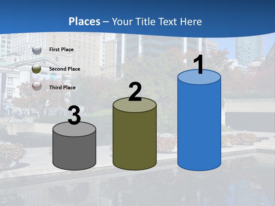 Editorial View Blue PowerPoint Template