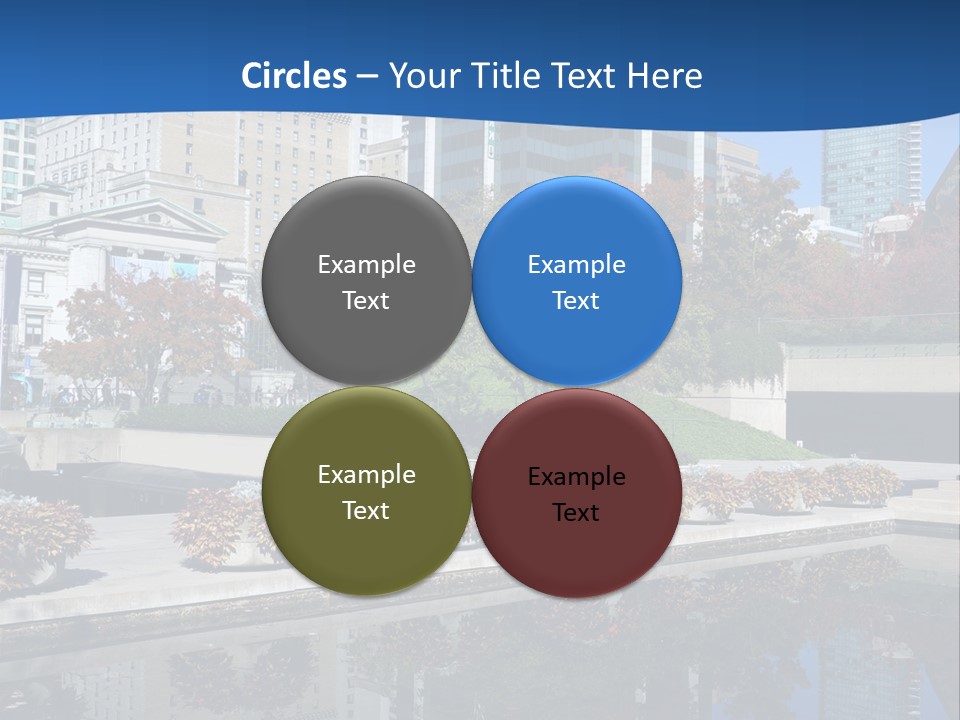 Editorial View Blue PowerPoint Template