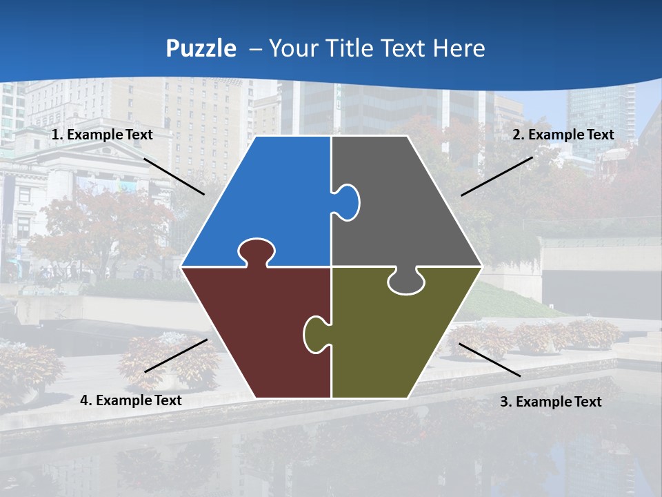Editorial View Blue PowerPoint Template