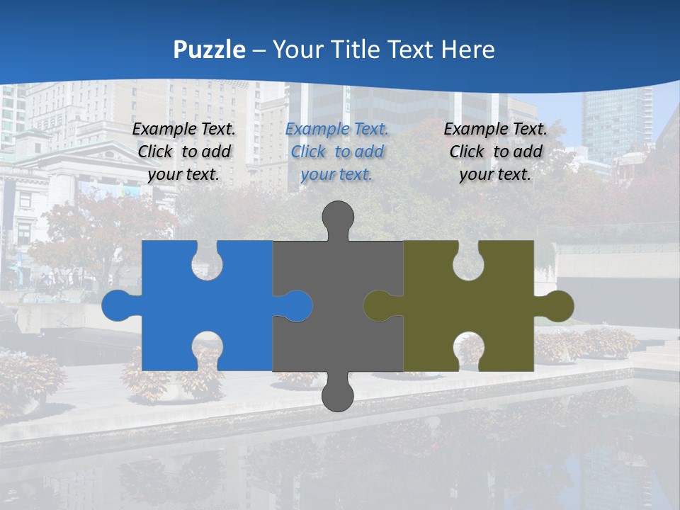 Editorial View Blue PowerPoint Template