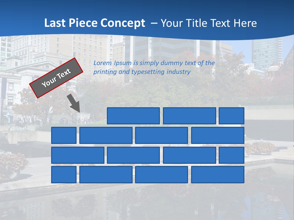 Editorial View Blue PowerPoint Template