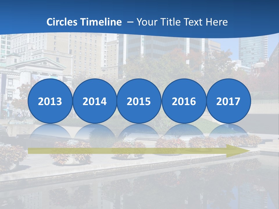 Editorial View Blue PowerPoint Template