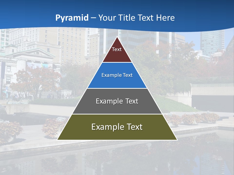 Editorial View Blue PowerPoint Template