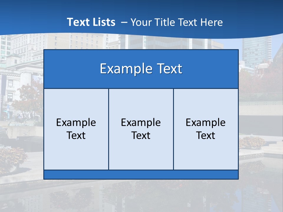 Editorial View Blue PowerPoint Template