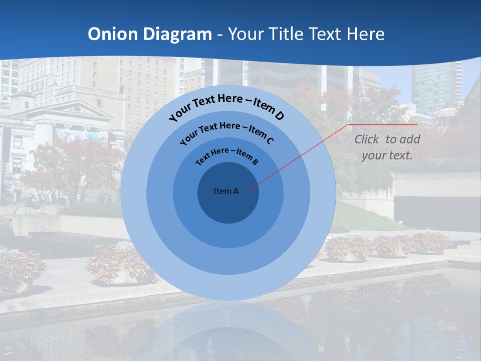Editorial View Blue PowerPoint Template