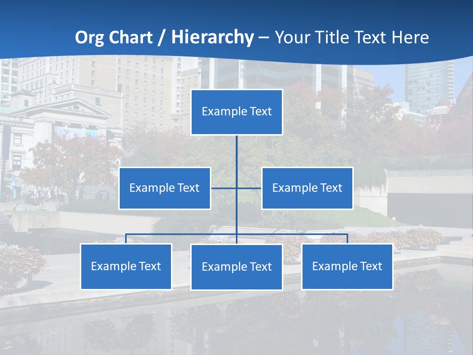 Editorial View Blue PowerPoint Template